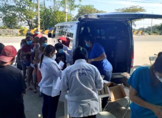 Unidad de Bioseguridad realiza acompañamiento en brigada médica a afectados por Eta e Iota