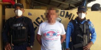 Policías preventivos capturan a prófugo de la justicia hondureña acusado por la comisión de tres delitos