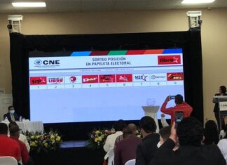 Definen por sorteo posición de movimientos en papeleta de comicios hondureños
