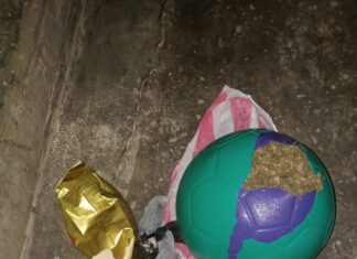 En el interior de 2 pelotas plásticas ingresan marihuana a centro penal de Yoro