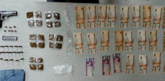 Supuesto MS es arrestado en poder de arma de fuego y droga en la zona norte