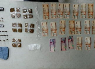 Supuesto MS es arrestado en poder de arma de fuego y droga en la zona norte