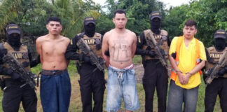 Tres miembros de la pandilla 18 son capturados en La Lima, entre ellos un cabecilla