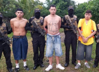 Tres miembros de la pandilla 18 son capturados en La Lima, entre ellos un cabecilla