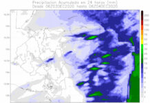 Lluvias, lloviznas y chubascos débiles, sobre la mayor parte del país