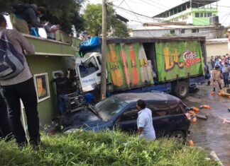 Se accidentan empleados de la Pepsi en Santa Rosa de Copán