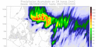 Masa de aire frío se desplaza por el territorio hondureño