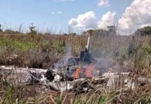 Presidente y cuatro futbolistas de club brasileño mueren en accidente aéreo