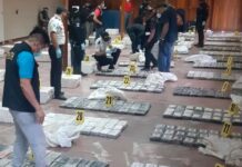 Guatemala decomisó 13.628 kilos de cocaína en 2020, 28 % menos que en 2019