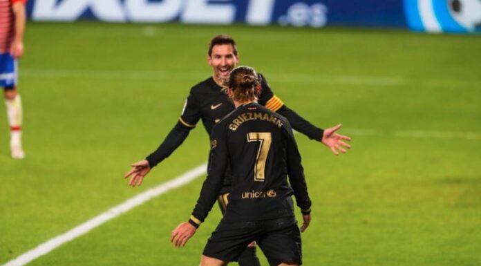 0-4. Griezmann y Messi lideran al Barcelona