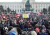 Miles de personas se manifiestan en Viena contra el confinamiento Viena