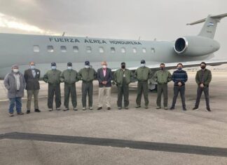 Avión presidencial de Honduras arribó en Israel para el traslado de vacunas donadas contra la Covid-19