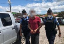 Acusado en un Tribunal de Justicia por intentó de homicidio agentes policiales capturan a un ciudadano