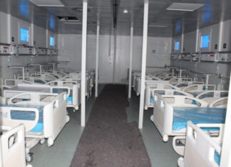 Solo un paciente se atiende en el hospital móvil de Tegucigalpa