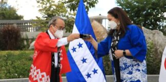 Honduras recibe importante donativo del Gobierno de Japón, para obras de infraestructura post Eta e Iota