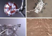 NASA divulga el primer video y sonido del aterrizaje de Perseverance en Marte