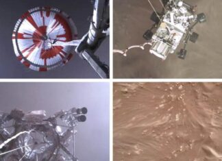 NASA divulga el primer video y sonido del aterrizaje de Perseverance en Marte