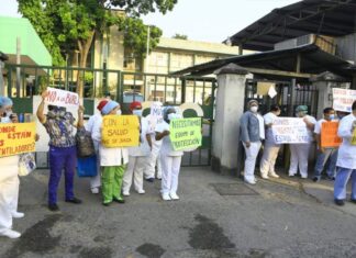 Médicos en SPS protestan para exigir equipo de bioseguridad