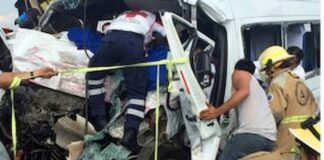 Fallecen 11 personas en un accidente vial en el norte de México