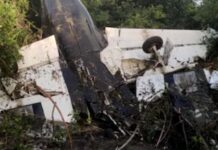 Aseguramiento de narcoavioneta tras estallar en la Mosquitia