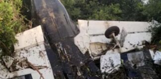 Aseguramiento de narcoavioneta tras estallar en la Mosquitia