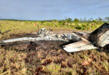 FFAA realiza el aseguramiento de supuesta narcoavioneta