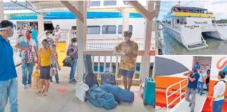 Terminal de ferry hacia Islas de La Bahía se encuentra Abarrotada este segundo día de Semana Santa