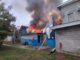 Incendio estructural en planta de harina de la empresa Aquafinca, Santa Cruz de Yojoa