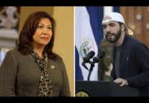 Bukele pide a latinoamericanos en EUA no votar por la congresista Torres