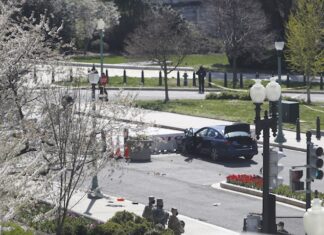 Un coche atropella a dos policías en el Capitolio de EEUU