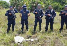 La Dirección Nacional Policial Antidroga incauta cuatro paquetes de droga en la Mosquitia