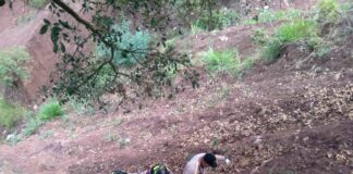 Rescatan a ciudadano que cayo a un abismo en la col. Nueva Suyapa