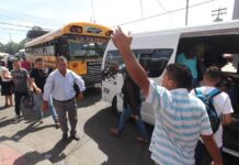 Autoridades del Instituto Hondureño de Transporte Terrestre, niegan haber autorizado el aumento del pasaje en varias rutas de San Pedro Sula