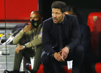 Simeone: «El Sevilla mereció ganar, jugamos muy poco en la primera mitad»