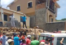 Fallece uno de los tres obreros que quedaron soterrados en una construcción en Sabanagrande