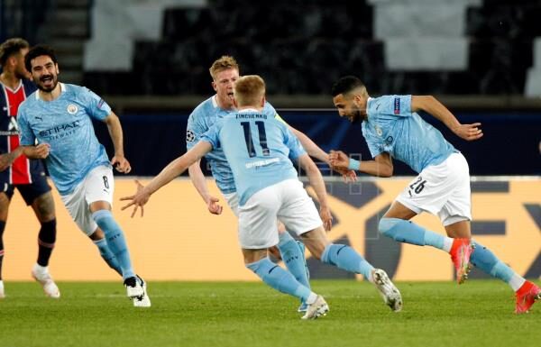 El City remonta 1-2 ante el PSG y se acerca a su primera final