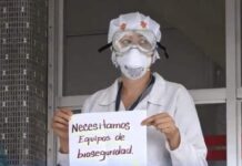 El personal médico del Hospital Escuela protesta por la falta de equipos de bioseguridad