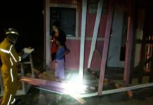 Tegucialpa vehículo impacto contra vivienda en la colonia Nueva Capital dejando perdidas materiales