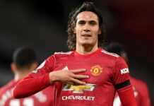 Cavani renueva con el Manchester United hasta 2022