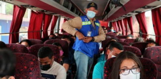Autoridades del transporte piden a la población y conductores seguir manteniendo las medidas de bioseguridad
