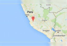 Un sismo de magnitud 5,6 sacude la costa central de Perú