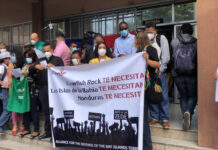 Sindicalistas protestan en Tegucigalpa contra el proyecto ZEDE