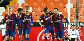 El Barcelona remonta 2-3 ante el Valencia y se mantiene en la lucha por el liderato de la liga