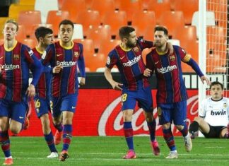 El Barcelona remonta 2-3 ante el Valencia y se mantiene en la lucha por el liderato de la liga