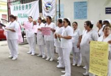 En paro de labores las enfermeras auxiliares de SPS por falta de pago