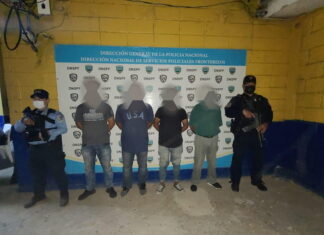 Detienen a cuatro ciudadanos sospechosos del delito de tráfico de personas en Choluteca