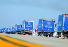 Custodiadas en una gran caravana llegan al país las vacunas donadas por El Salvador