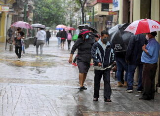 Pronostican lluvias con actividad eléctrica para la zona centro, sur y occidente del país durante este fin de semana