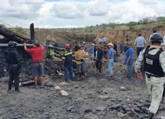 Siete mineros atrapados por la inundación de una mina en el norte de México