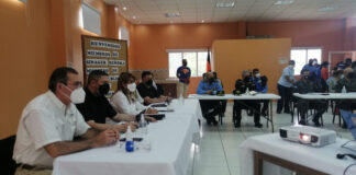 Policía Nacional y autoridades de SINAGER se reúnen ante contagios masivos de Covid-19 en zona oriental